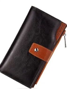 BOSTANTEN Womens Leather Wallets RFID Blocking Large Capacity Credit Card Holder
